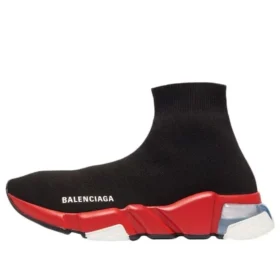 Speed 1.0 Sneakers «Svart, rød med gjennomsiktig såle, hvit» 607544W05GH1038
