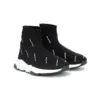 Speed 1.0 Sneakers «White Logo Monogram Black Knit» 597425W2DBF1015