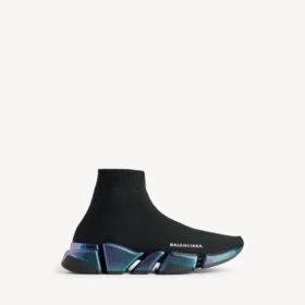 Speed 2.0-sneaker for kvinner i svart med iriserende effekt
