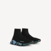 Speed 2.0-sneaker for kvinner i svart med iriserende effekt
