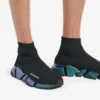 Speed 2.0-sneaker for menn i svart med iriserende effekt