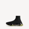 Speed 2.0-sneaker for menn med gjennomsiktig såle og resirkulert strikk i svart/khaki