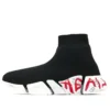 Speed 2.0 Sneakers «Black Knit with Red Graffiti» 617239W2DD41096