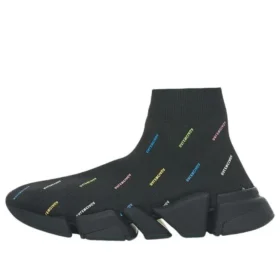 Speed 2.0 Sneakers «Recycled Knit Black with Multicolor Allover Logo» 617196W2DF01088 Speed 2.0 Sneakers «Recycled Knit Black with Multicolor Allover Logo» 617196W2DF01088