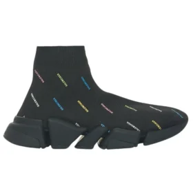 Speed 2.0 Sneakers «Recycled Knit Black with Multicolor Allover Logo» 617196W2DF01088 Speed 2.0 Sneakers «Recycled Knit Black with Multicolor Allover Logo» 617196W2DF01088