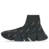 Speed 2.0-Sneakers «Recycled Knit Black with Multicolor Allover Logo» 617239W2DF01088
