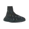 Speed 2.0-Sneakers «Recycled Knit Black with Multicolor Allover Logo» 617239W2DF01088