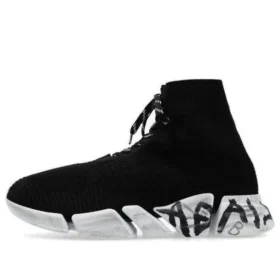 Speed 2.0 Sneakers «svart resirkulert strikk og hvit såle» 617258W2DD41091