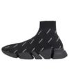 Speed 2.0-Sneakers «Svart strikk med hvitt logo overalt» 617239W2DBO1090