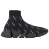 Speed 2.0-Sneakers «Svart strikk med hvitt logo overalt» 617239W2DBO1090