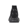 Speed 2.0-Sneakers «Svart strikk med hvitt logo overalt» 617239W2DBO1090