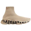 Speed Graffiti-Sneakers «Beige Knit Black Graffiti Sole Unit» 605942W2DB79710