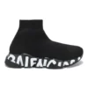 Speed Graffiti-Sneakers «Black Knit White Graffiti Sole Unit» 605942W2DB71006