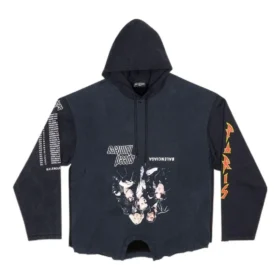 Speed Hunters Upside Down-hettegensere i oversize «Black Faded» 698156TMVD11000