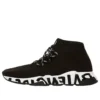 Speed Lace Up-sneakers «Svart resirkulert strikk med svart graffitisåle» 621611W05GE1015