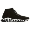 Speed Lace Up-sneakers «Svart resirkulert strikk med svart graffitisåle» 621611W05GE1015