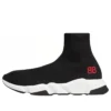 Speed-sneakers «Svart strikk med rødt BB-logo» 514218W05G01000