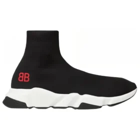 Speed-sneakers «Svart strikk med rødt BB-logo» 514218W05G01000