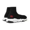 Speed-sneakers «Svart strikk med rødt BB-logo» 514218W05G01000