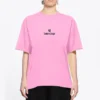 Sponsor-T-skjorte med rund hals, rosa/rød 612965TJVD95764