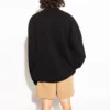 Sporty B Crest Logo-genser med rund hals «Black» 671125TLV60-1000