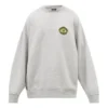 Sporty B Crest Logo-genser med rund hals «Grey» 671125TLV601300