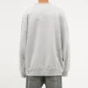 Sporty B Crest Logo-genser med rund hals «Grey» 671125TLV601300