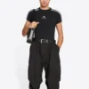 Sporty B krympet T-skjorte «Black White» 704070TMVG43869