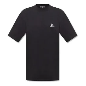 Sporty B Logo T-skjorte, Boxy Fit «Black» 681045TLVN11070