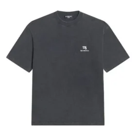 Sporty B T-skjorte med medium passform «Washed Black» 612966TLV991070