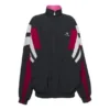 Sporty B vendbar Track-jakke «Black Red White» 681445TKO481000