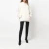 Sporty, oversized hettegenser med snøring «White» 600583TLVA19080