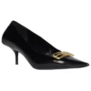 Square Knife BB 60 mm pumps «Black Shiny Lambskin» 694739WBD821080