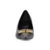 Square Knife BB 60 mm pumps «Black Shiny Lambskin» 694739WBD821080