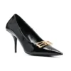 Square Knife BB 80 mm Pumps «Black Shiny Lambskin» 694712WBD821080