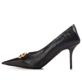 Square Knife BB-pumps i krokodillemønstret skinn «Black» 734238WBE711000