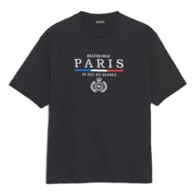 SS20 Paris Flag T-skjorte med vanlig Paris-logo 594579TGV481000