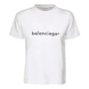 SS21 Casual T-skjorte med alfabetlogo, stor størrelse, korte ermer, hvit 612965TIV549040