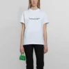 SS21 Casual T-skjorte med alfabetlogo, stor størrelse, korte ermer, hvit 612965TIV549040