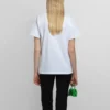 SS21 Casual T-skjorte med alfabetlogo, stor størrelse, korte ermer, hvit 612965TIV549040