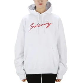 SS21 Classic Logo-hettegenser med lange ermer, hvit 583222TFV649783 SS21 Classic Logo-hettegenser med lange ermer, hvit 583222TFV649783
