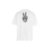 SS21 Drip Peace Stor passform Smiletrykk Casual GS Hvit 641675TKVA18639