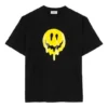 SS21 Drip Peace T-skjorte med trykk, stor passform, svart 641655TKVA11012