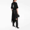 SS21 Drip Peace T-skjorte med trykk, stor passform, svart 641655TKVA11012