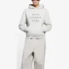 SS21 Fashion Week Shrunk hettegenser, grå 657683TKV852984