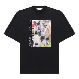 SS21 «I Love Dogs»-T-skjorte, svart 641532TJVH11000
