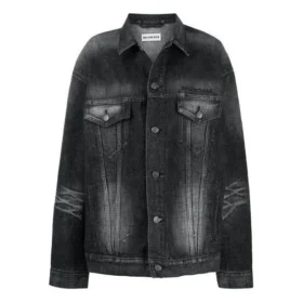 SS21 Logo Casual ensfarget langermet jakke svart 620746TIW435720