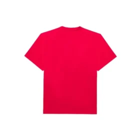 SS21 med alfabet-trykk, kort ermet, unisex, rød 651795TKV816295