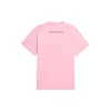 SS21 med alfabetmønster, kort ermet, unisex, rosa 612965TJVL51401