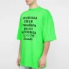 SS21 ordmønster, kort ermet, unisex, grønn 641614TJVI34162